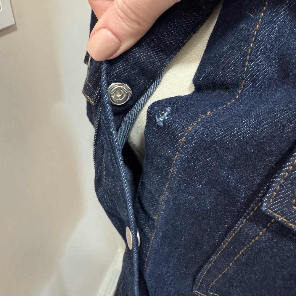 Petal & Pup Dark Denim Mini Shirt Dress - Picture 8 of 8